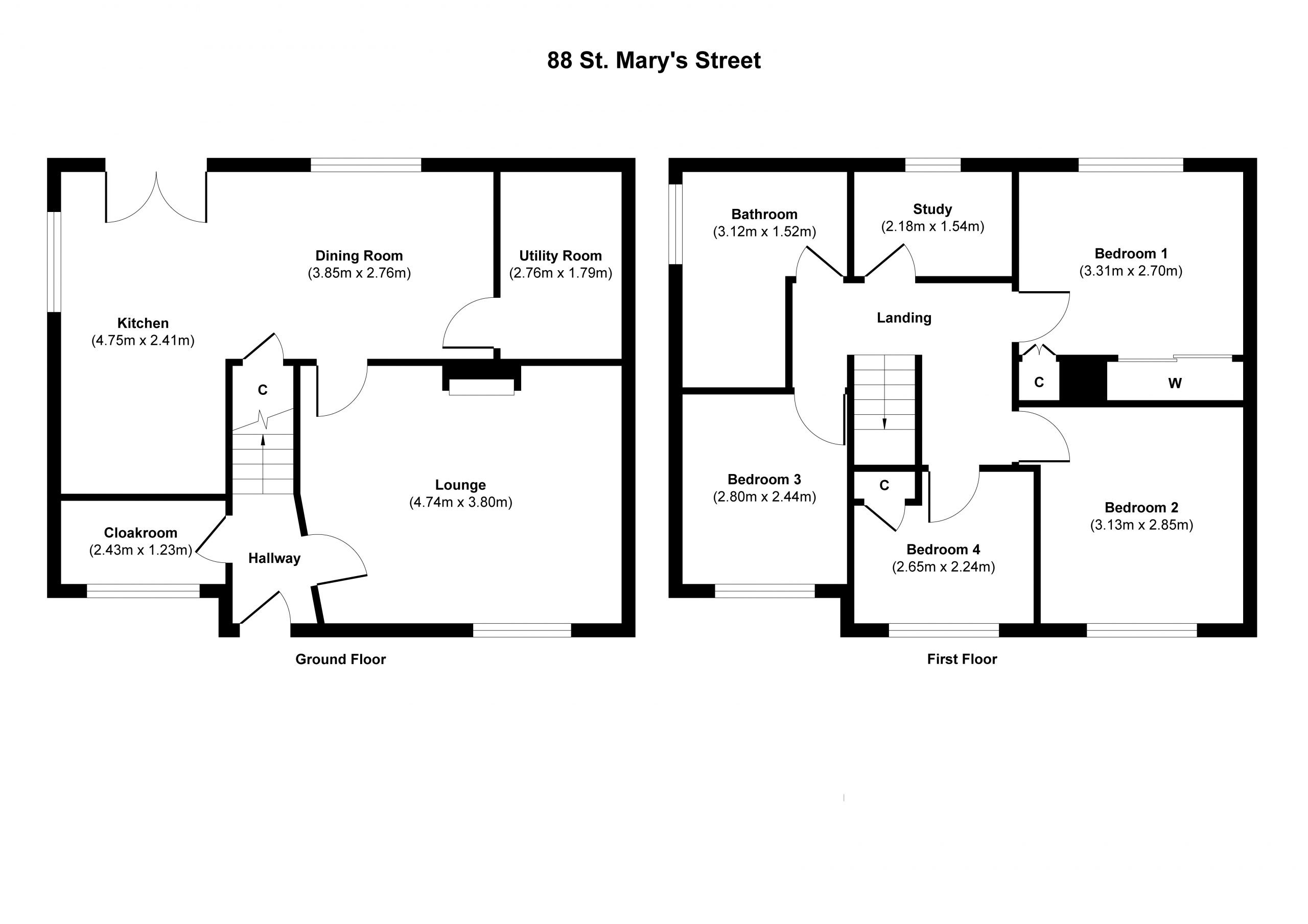 88 St. Mary's Street- Floorplan